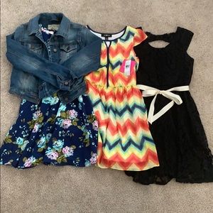 Girls Jean Jacket Dress Lot Amy Byer NWT sz 12